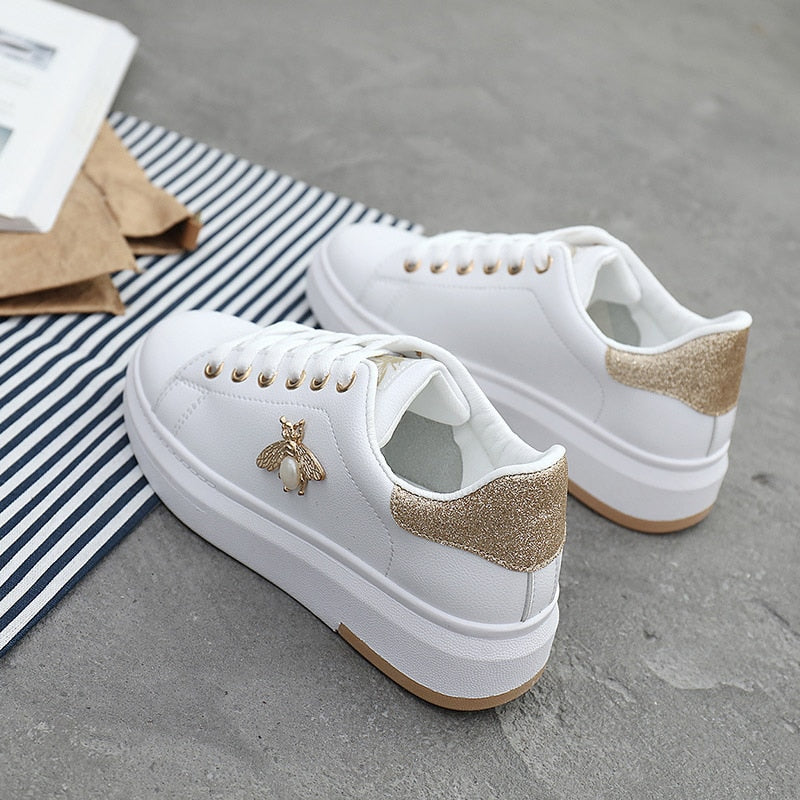 Tênis Feminino Casual Branco Lady Bee