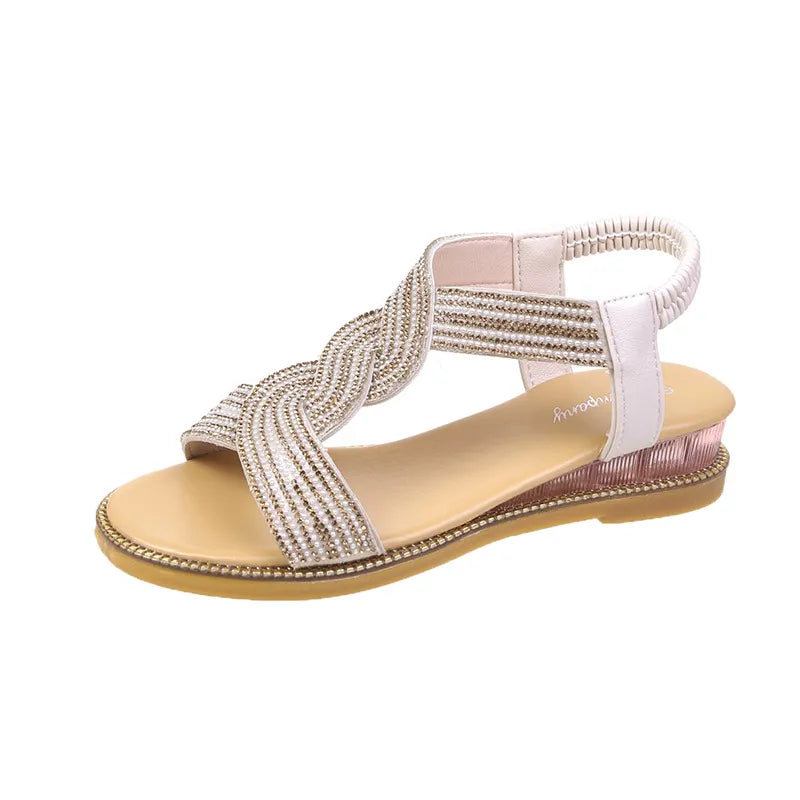 Sandália Strass Refined